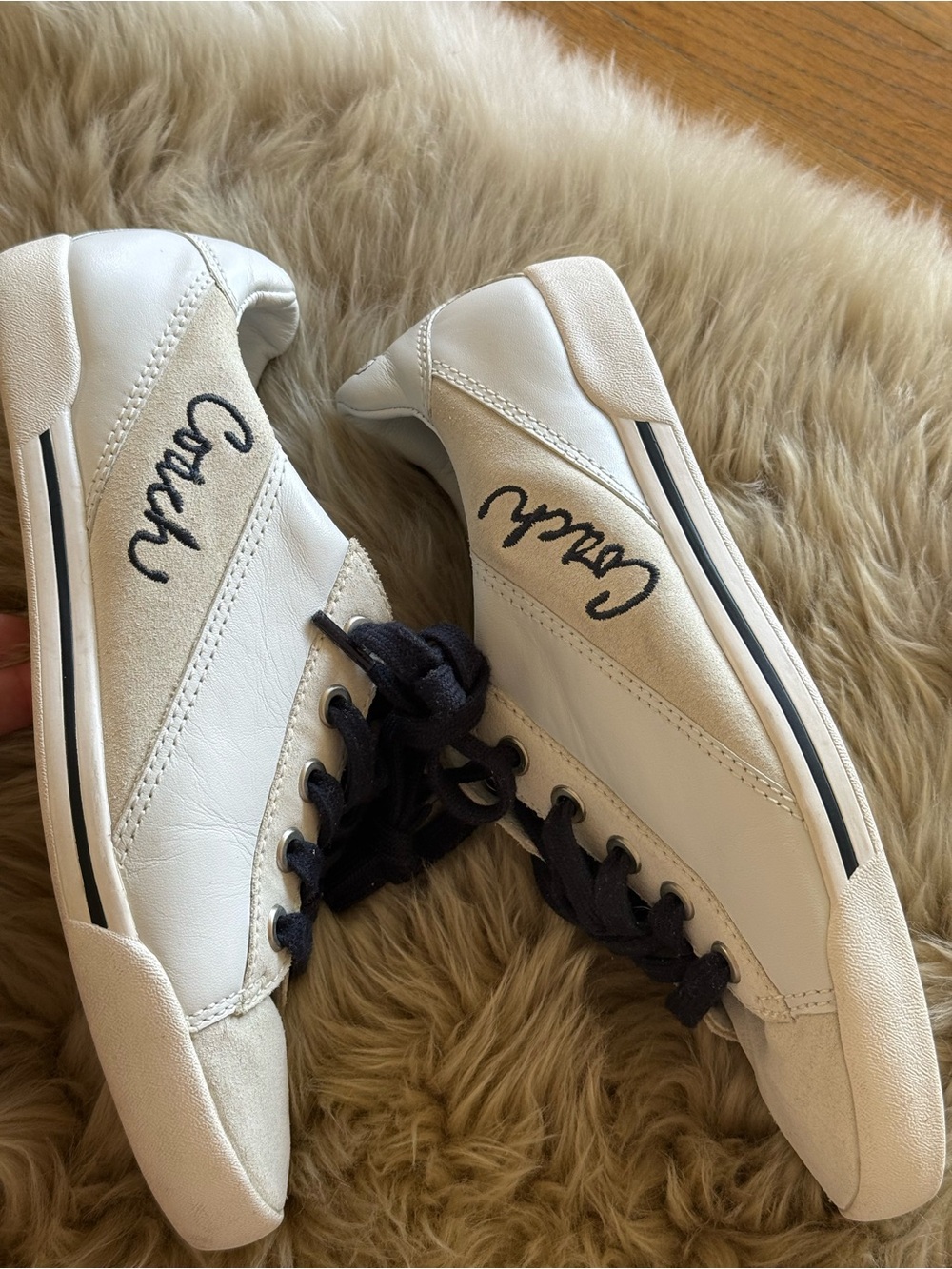 Coach Sneakers with Black Laces